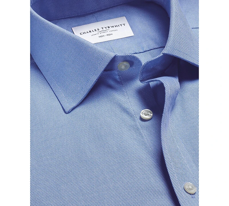 Charles Tyrwhitt Men's Classic Collar Solid Dress Shirt