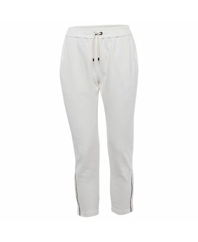 Pre-Owned Brunello Cucinelli Women's Cotton Monili Detail Sweatpants