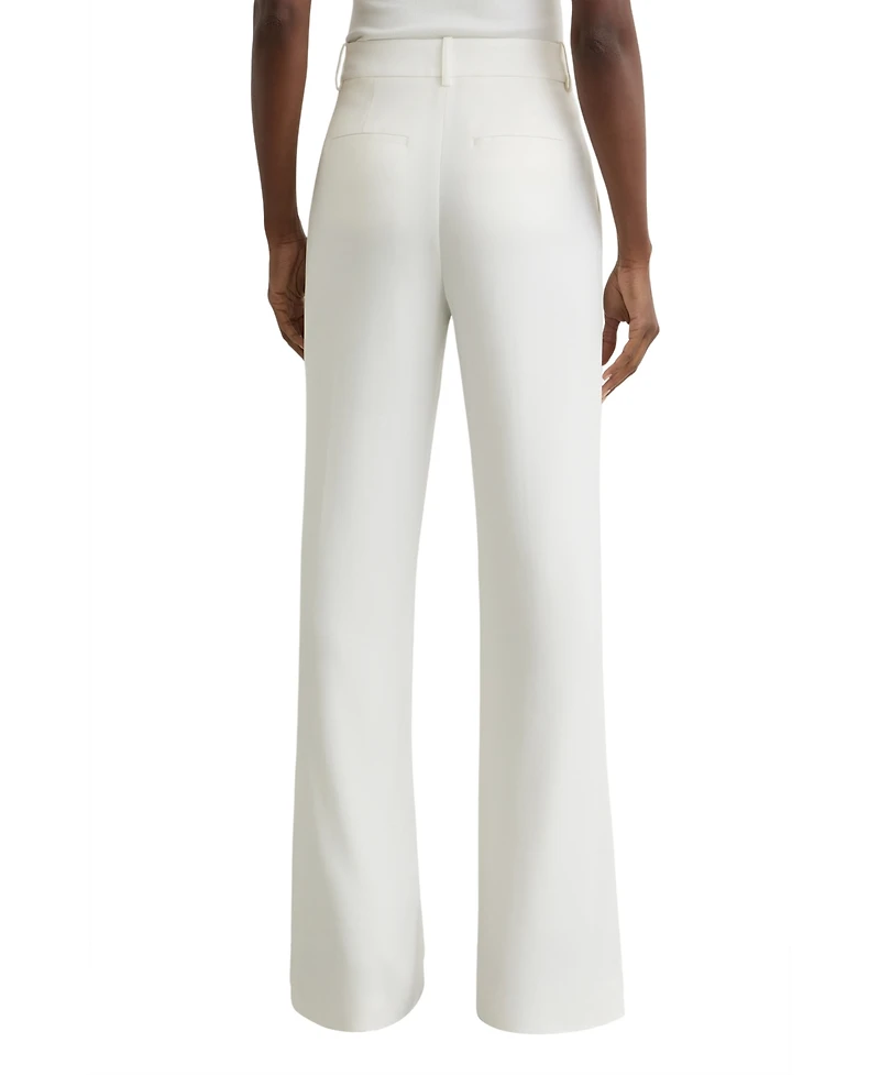 Reiss Women's Wide-Leg Seam-Detail Trousers