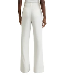Reiss Women's Wide-Leg Seam-Detail Trousers