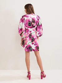 Phase Eight Women's Fiona Puff Sleeve V-Neck Dress