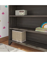 Max & Lily Classic 3-Shelf Bookcase, Solid Wood Bookcase for Kids Bedroom, Playroom.