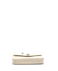 Pre-Owned Saint Laurent Uptown Chain Wallet Embossed Leather