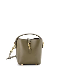 Pre-Owned Saint Laurent Mini Le 37 Bucket Bag Leather