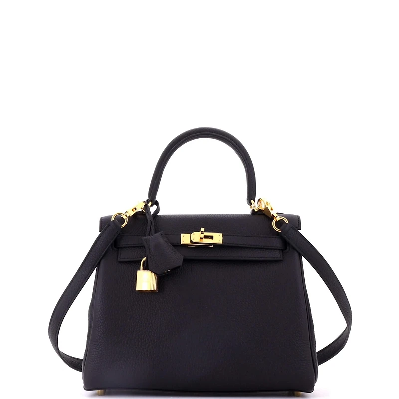 Pre-Owned HERMES Kelly 25 Handbag Togo with Gold Hardware