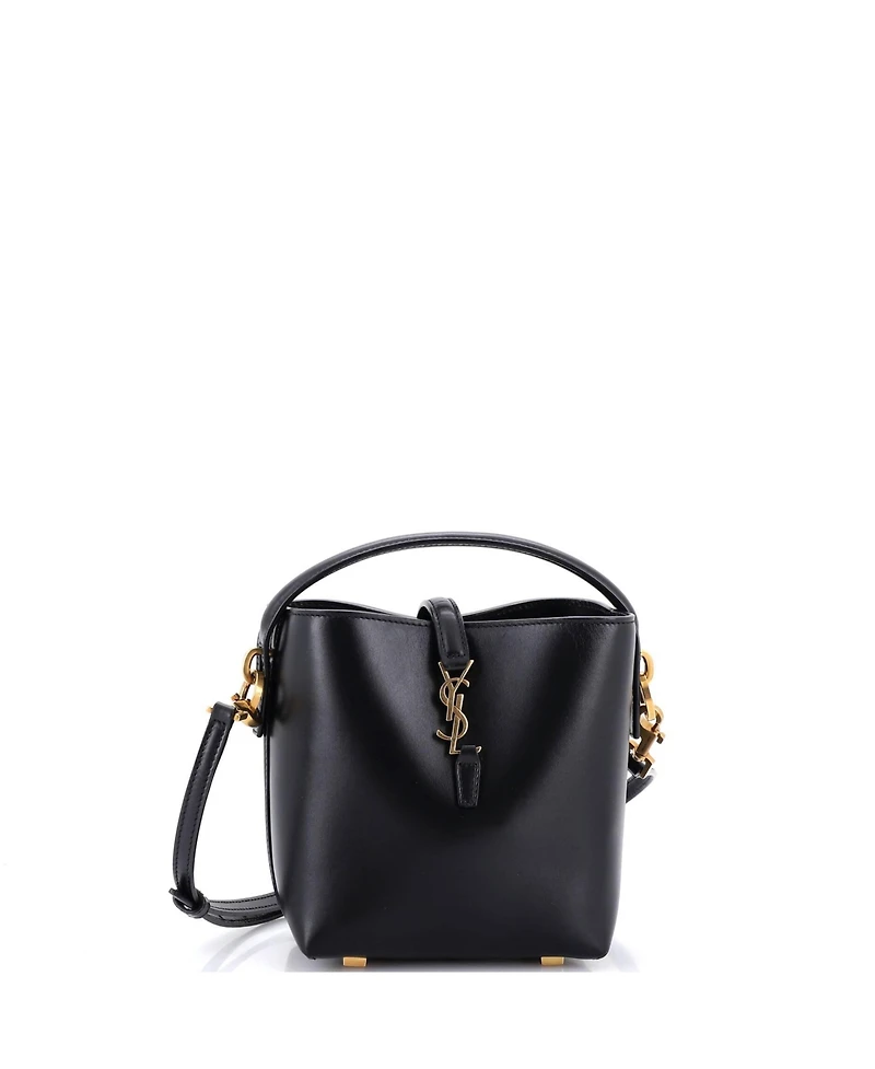 Pre-Owned Saint Laurent Mini Le 37 Bucket Bag Leather