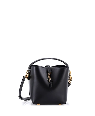 Pre-Owned Saint Laurent Mini Le 37 Bucket Bag Leather