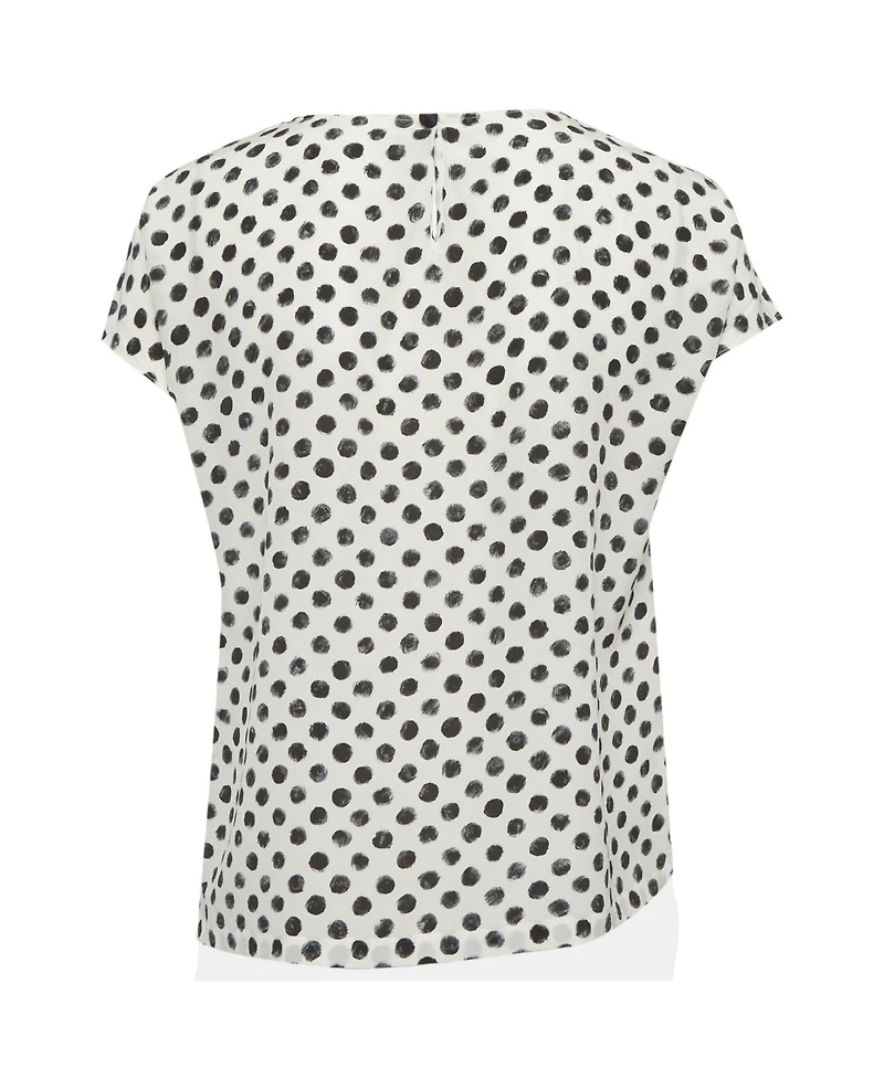 Pre-Owned Dolce & Gabbana Women's Polka Dots Silk Top