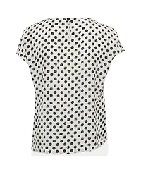 Pre-Owned Dolce & Gabbana Women's Polka Dots Silk Top