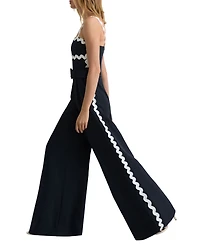 Reiss Womens' Dash Rick Rack Detail Jumpsuit