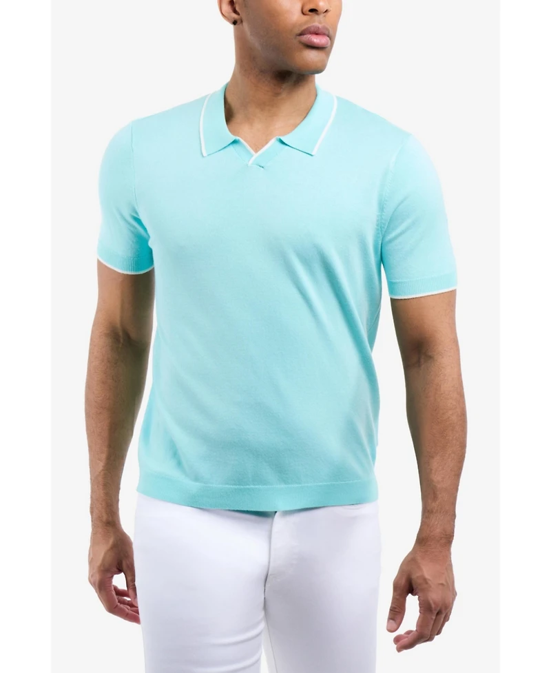 Xray Men's Collar V-Neck Polo Sweater