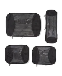 Baggallini Zipper Compression 4-Piece Cube Set