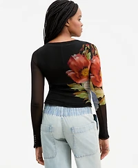Free People Women's Lilly Printed Long-Sleeve Top