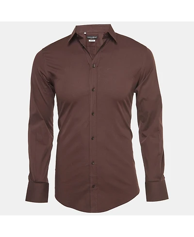 Pre-Owned Dolce & Gabbana Men's Cotton Button Front Full Sleeve Shirt