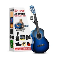 Pyle 30" 6-String Classical Acoustic Guitar for Beginners & Adults with Accessory Kit