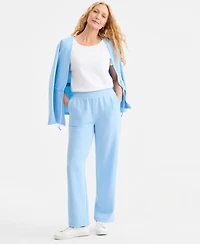 Style & Co Petite Mid-Rise Relaxed Pants, Macy's Exclusive