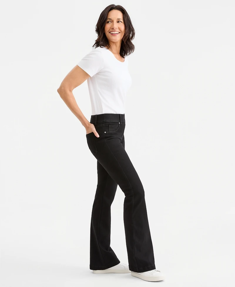 Style & Co Women's Shaping Pull-On Bootcut Jeans, Macy's Exclusive