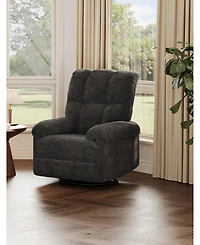gaomon Manual Recliner Chair, Comfy Swivel Rocker Chair for Adults, Ergonomic High Back Silent Nursery Glider