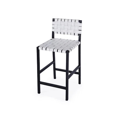 Butler Specialty Bromley Iron and Leather 24.5" Counter Stool