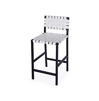 Butler Specialty Bromley Iron and Leather 24.5" Counter Stool