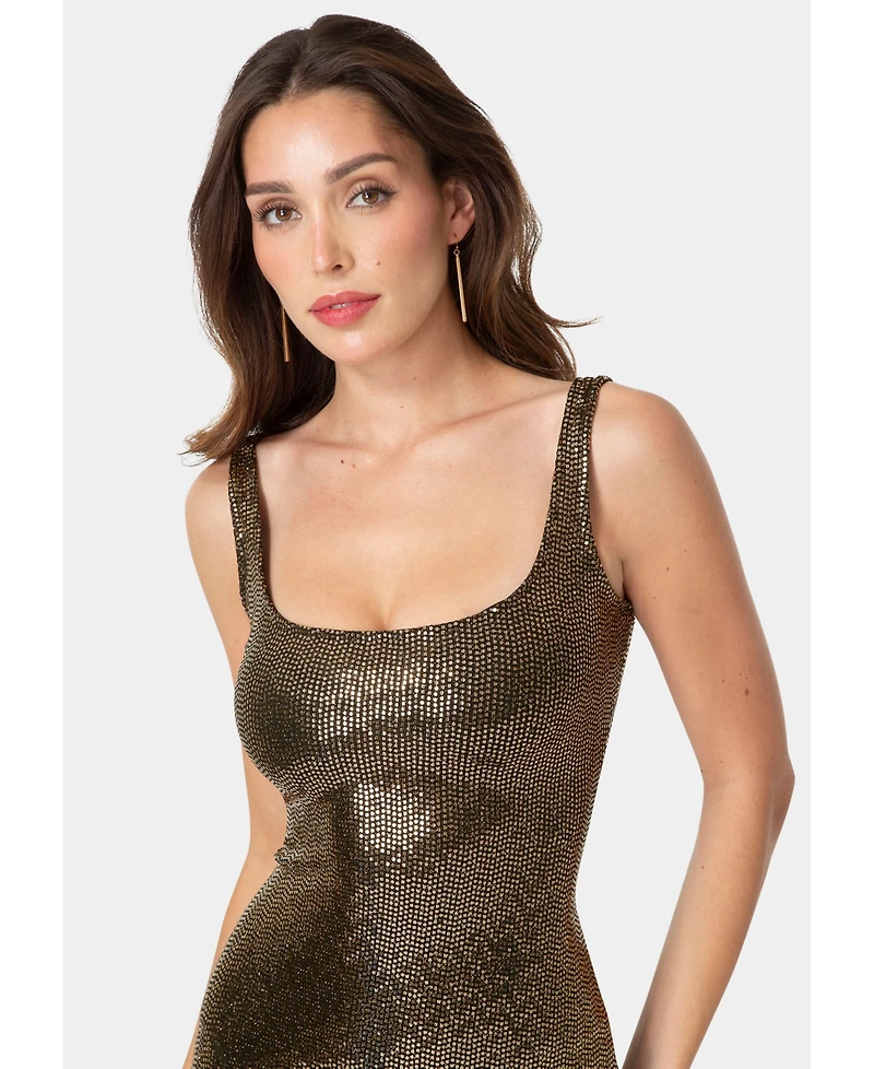 Bebe Women's Disco Dot Tank Dress