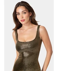 Bebe Women's Disco Dot Tank Dress