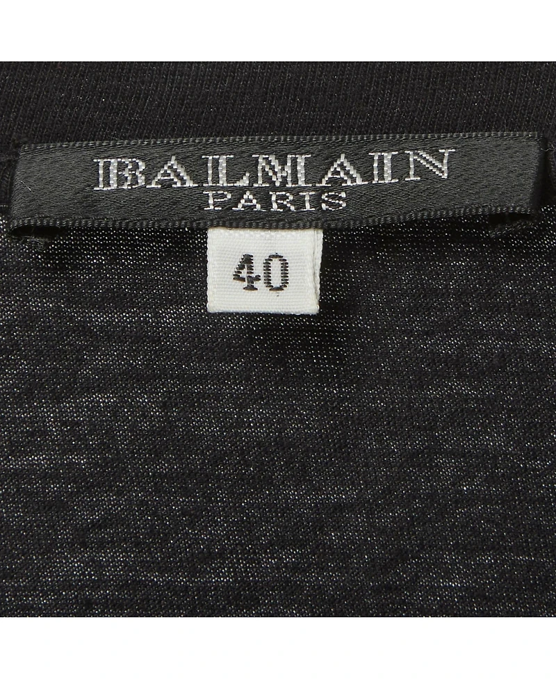 Pre-Owned Balmain Women's Pearl Embellished Jersey T-Shirt