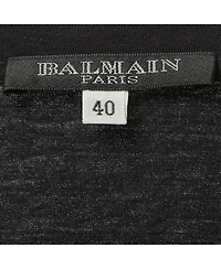 Pre-Owned Balmain Women's Pearl Embellished Jersey T-Shirt