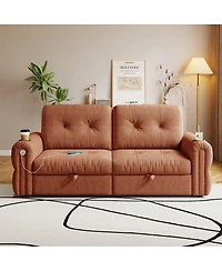 Streamdale Furniture 77" Convertible Sofa Bed, Sheneyron Fabric