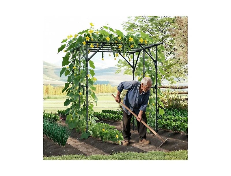Slickblue Large Garden Arch Trellis for Climbing Plants and Vines