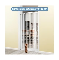 Ruie 67.5 inch Extra Tall Pet Gate with 30.5-41 in Adjustable Width Opening