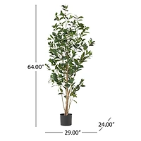 Streamdale Furniture Artificial Plant - 64" Tall Pre-Potted Easy Care