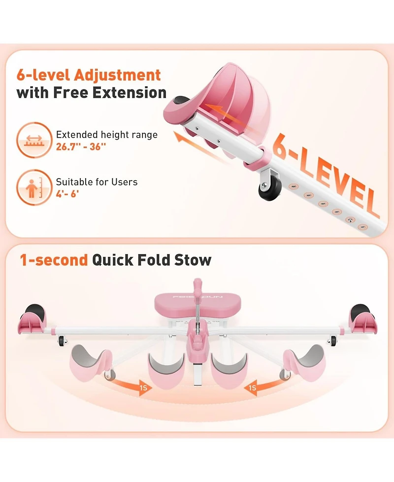 Fed Fitness Leg Stretcher Machine, Heavy Duty Split Trainer for Flexibility and Hip Tension Relief, Home Gym Fitness Equipment