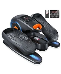 Fed Fitness Under Desk Electric Elliptical For Seniors Seated Pedal Exerciser With Remote Control 10 Speeds Foot Straps