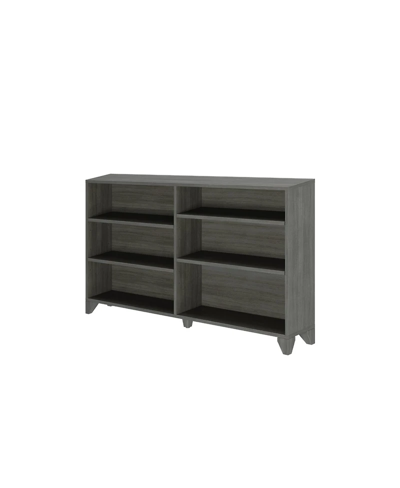 Max & Lily Classic 6-Shelf Bookcase, Solid Wood Bookcase for Kids Bedroom/Playroom
