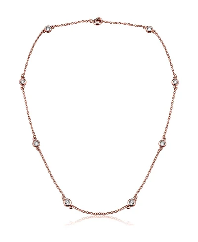 Sterling Silver Clear Cubic Zirconia Necklace
