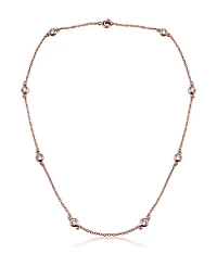Sterling Silver Clear Cubic Zirconia Necklace