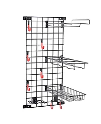 Mythinglogic Sports Equipment Wall Storage Panel, Wall Mount Garage Storage Organizer for Sports Gear and Bike