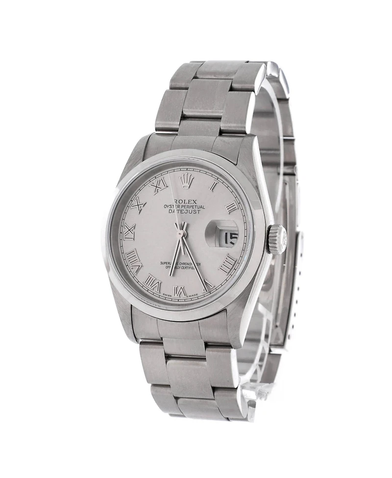 Pre-Owned Rolex Oyster Perpetual Datejust Automatic Watch in Stainless Steel 36mm