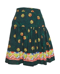 Pre-Owned Dolce & Gabbana Women's Cherry Print Cotton Mini Skirt
