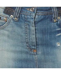 Pre-Owned Dolce and Gabbana Women's Faded Denim Pencil Skirt
