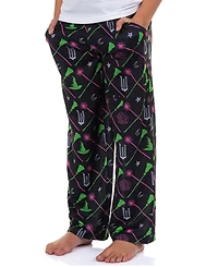 Wicked Girls Pajama Pants Elphaba and Glinda Broom Wand Charms Sleepwear Lounge Bottoms