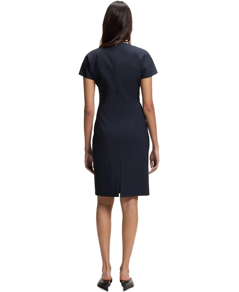 Boss by Hugo Women's Stretch Wool Slim-Fit Dress