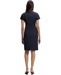 Boss by Hugo Women's Stretch Wool Slim-Fit Dress