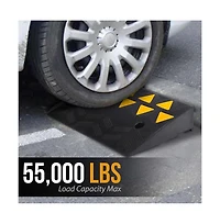 Pyle Car/Truck Curb Ramps - Heavy-Duty Vehicle Bridge Kit (Pair)