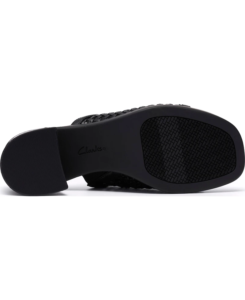 Clarks Women's Jaylan Slide Round Toe Dress Sandals