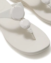 FitFlop Women's Solay Glossy-Disc Toe-Post Sandals