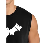 La Pop Art Men's Bat Silhouette Word Graphic Tank Top
