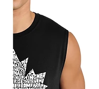 La Pop Art Men's Canada Maple Leaf Typography Graphic Tank Top