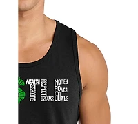 La Pop Art Men's Hustle Word Tank Top